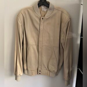 Gucci leather bomber jacket men’s